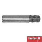 Slotted headless screws with shank