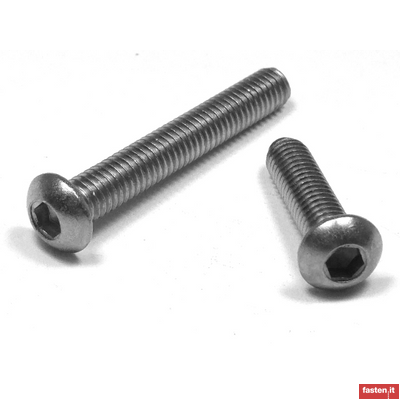 DIN EN ISO 7380-1 Hexagon socket button head screws without flange or with flange