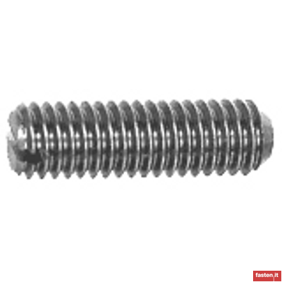 DIN 438 Slotted set screws with cup point