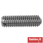 Slotted set screws with cup point