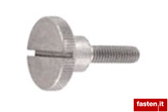 Knurled thumb screws, high type, slotted