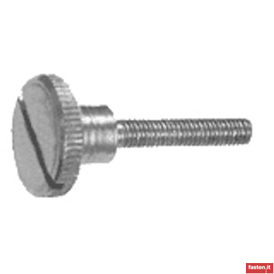 DIN 465 Knurled thumb screws, high type, slotted