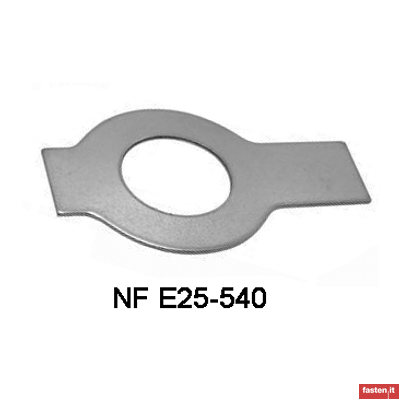 NF E25-540 Sicherungsbleche mit Lappen