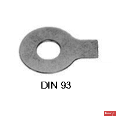 DIN 93 Tab washers with long tab