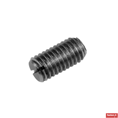 DIN EN 24766 Slotted set screws with flat point