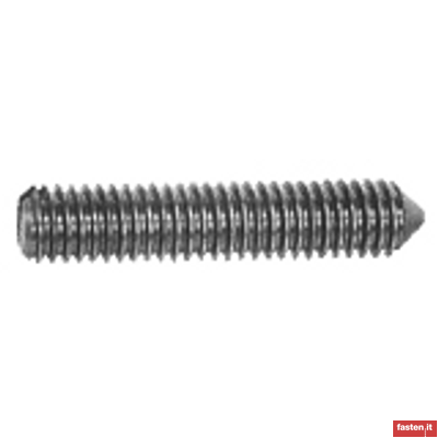 DIN EN 27434 Slotted set screws with cone point