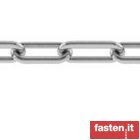 Round steel link chain non proof loaded - long link