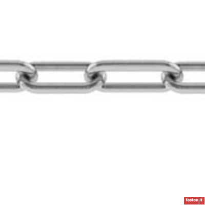 DIN 5685 Round steel link chain non proof loaded - long link