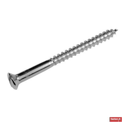 NF E25-605 Slotted raised countersunk oval head wood screws