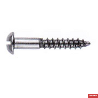 UNI 701 Slotted round head wood screws