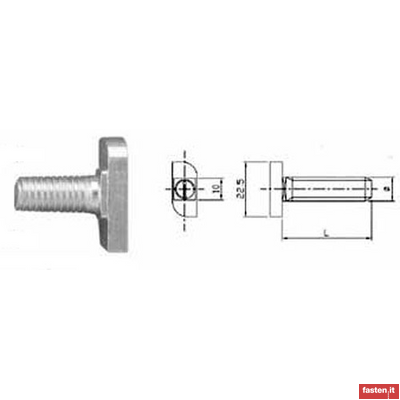 ISO 299 T-head bolts and anchor head bolts for profiles